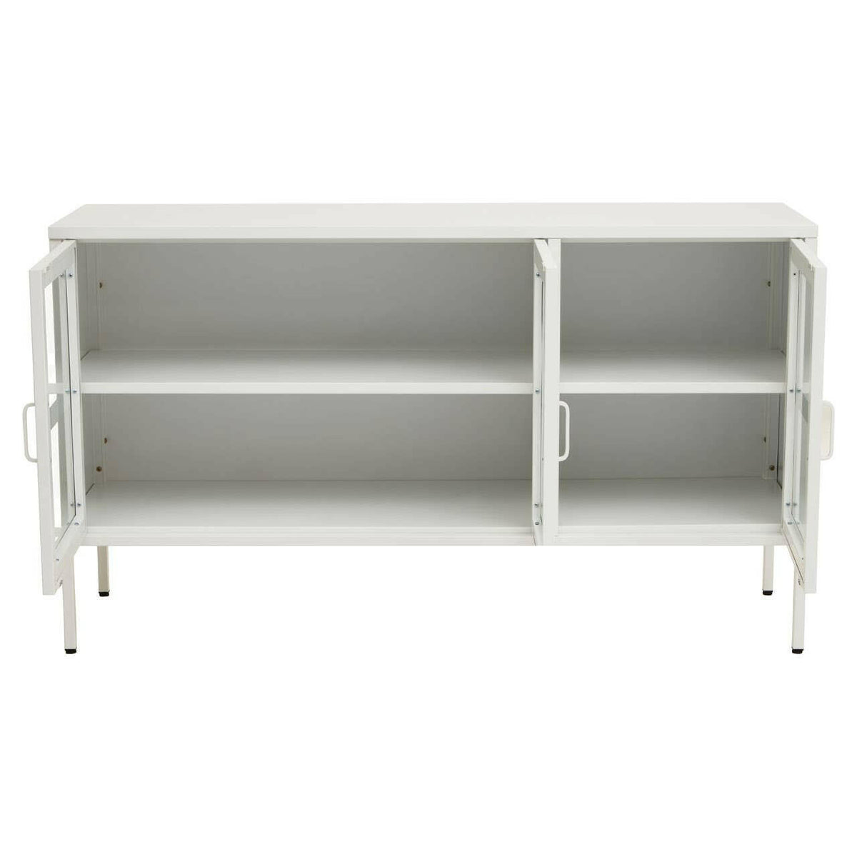 Acier Three Door White Sideboard.