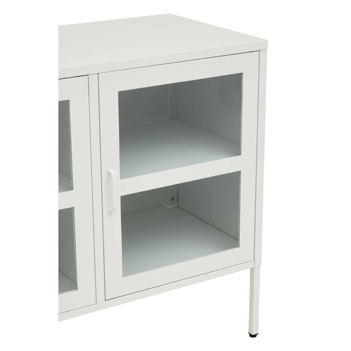 Acier Three Door White Sideboard.