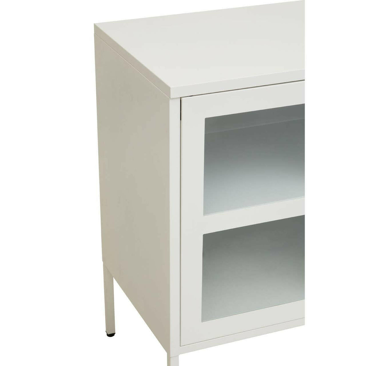 Acier Three Door White Sideboard.
