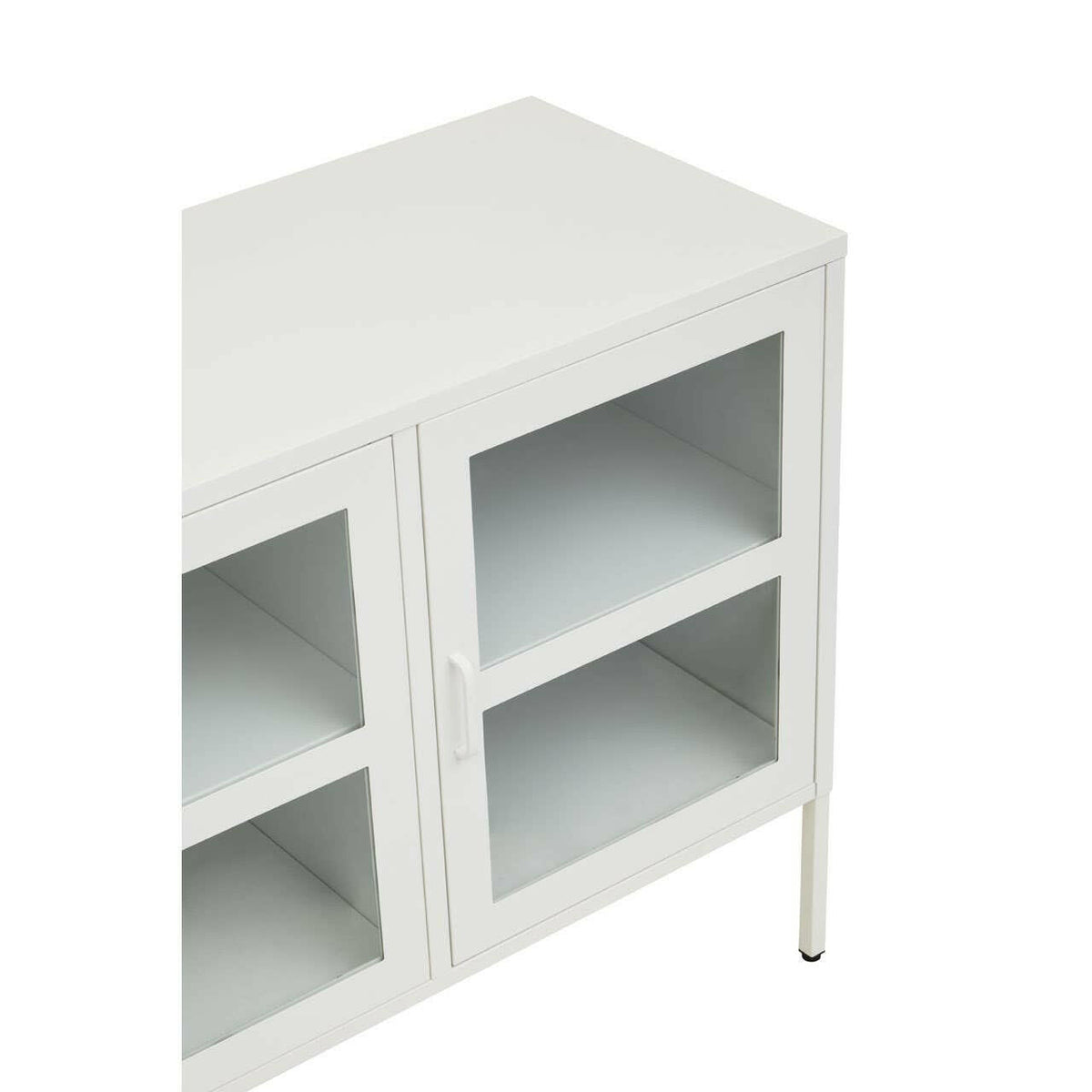 Acier Three Door White Sideboard.