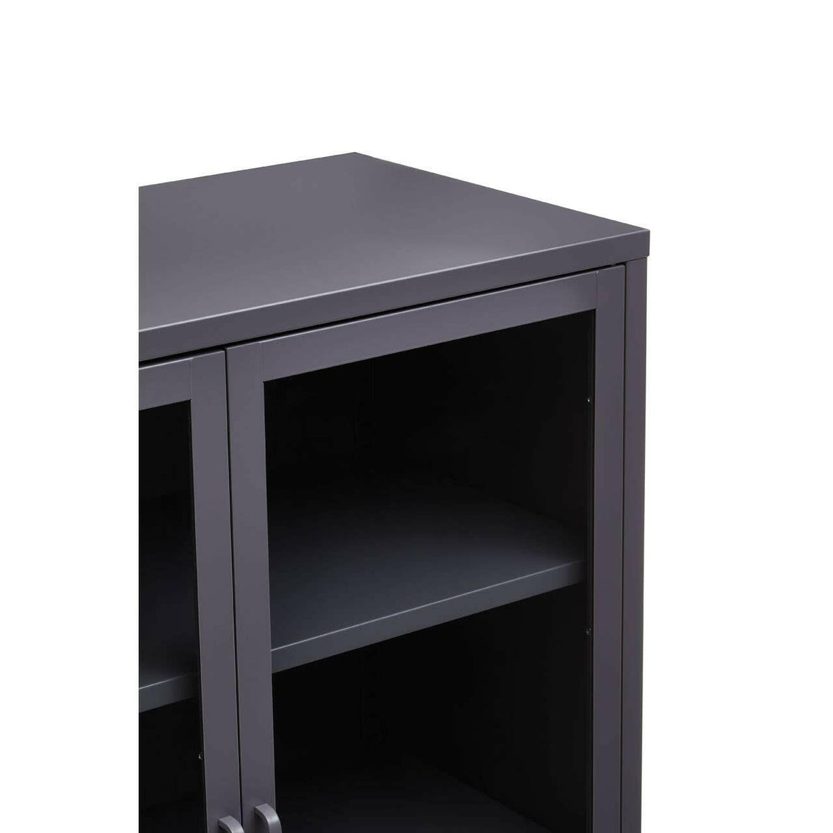 Acier Two Door Grey Cabinet.