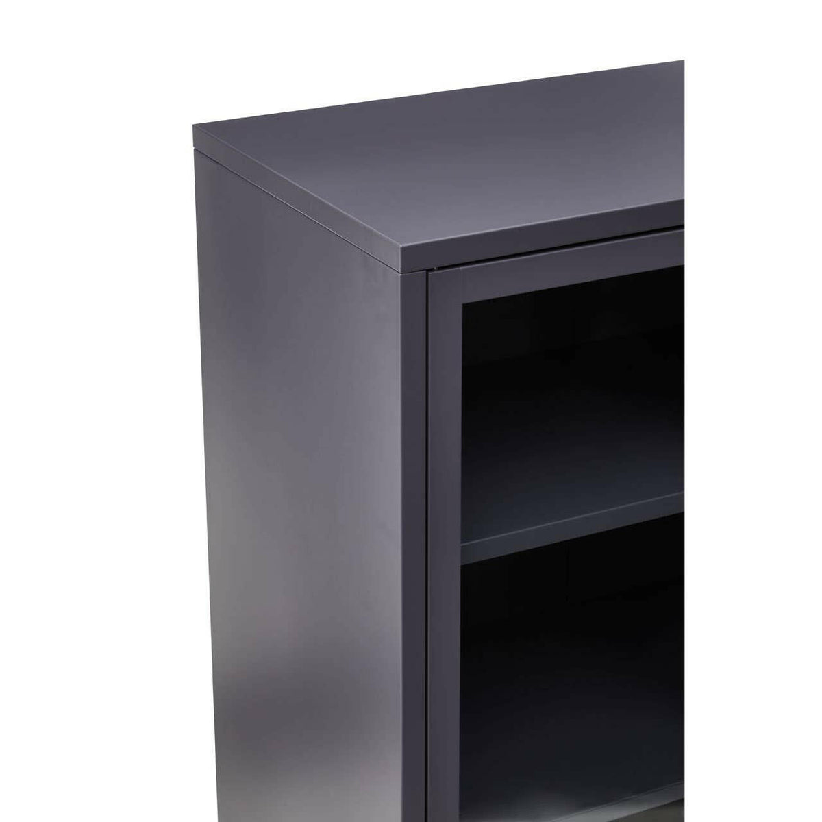 Acier Two Door Grey Cabinet.