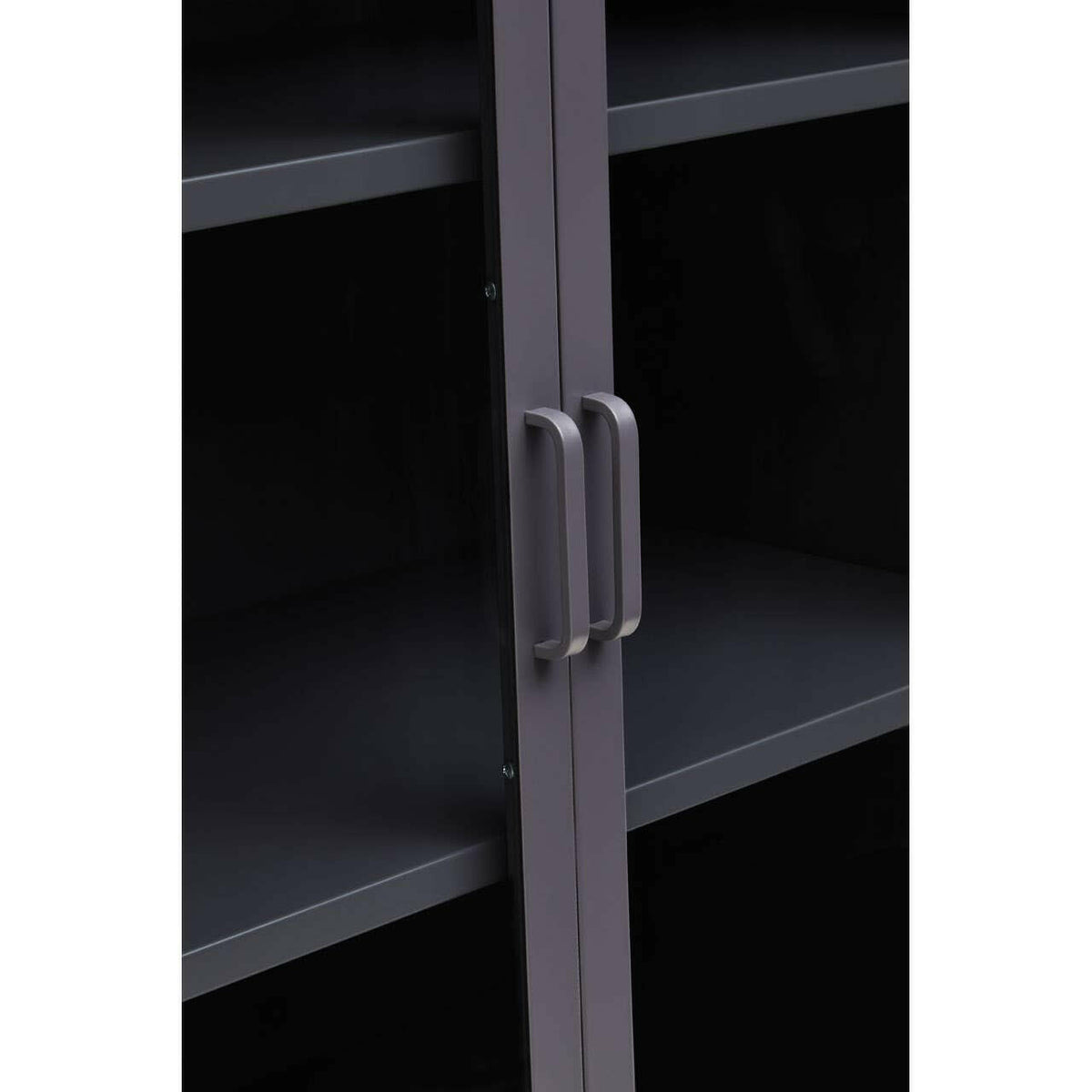 Acier Two Door Grey Cabinet.