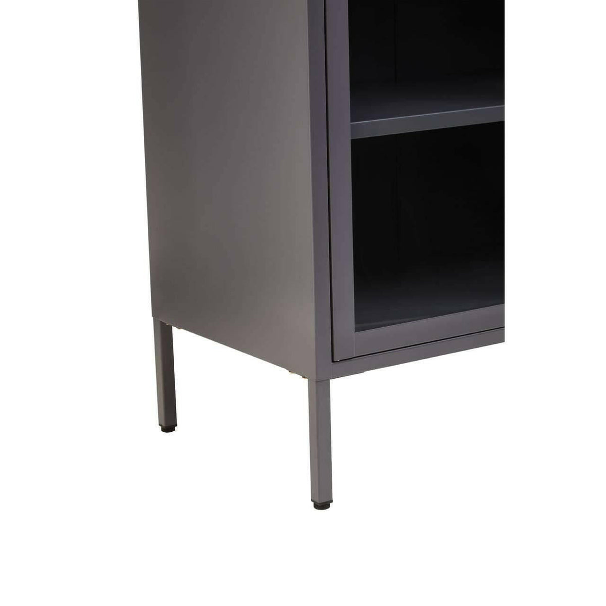 Acier Two Door Grey Cabinet.