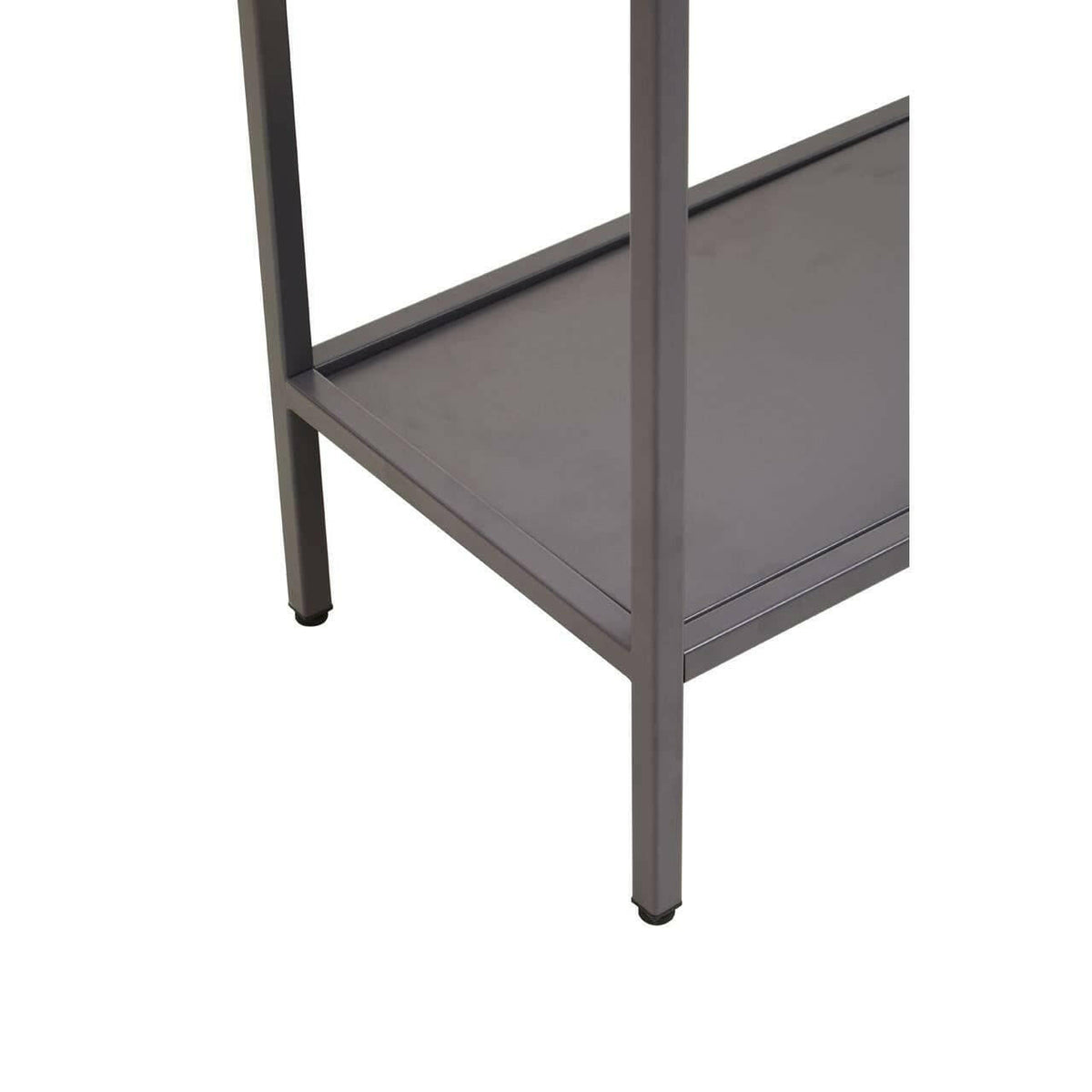 Acier Two Door Grey Cabinet With Shelf.