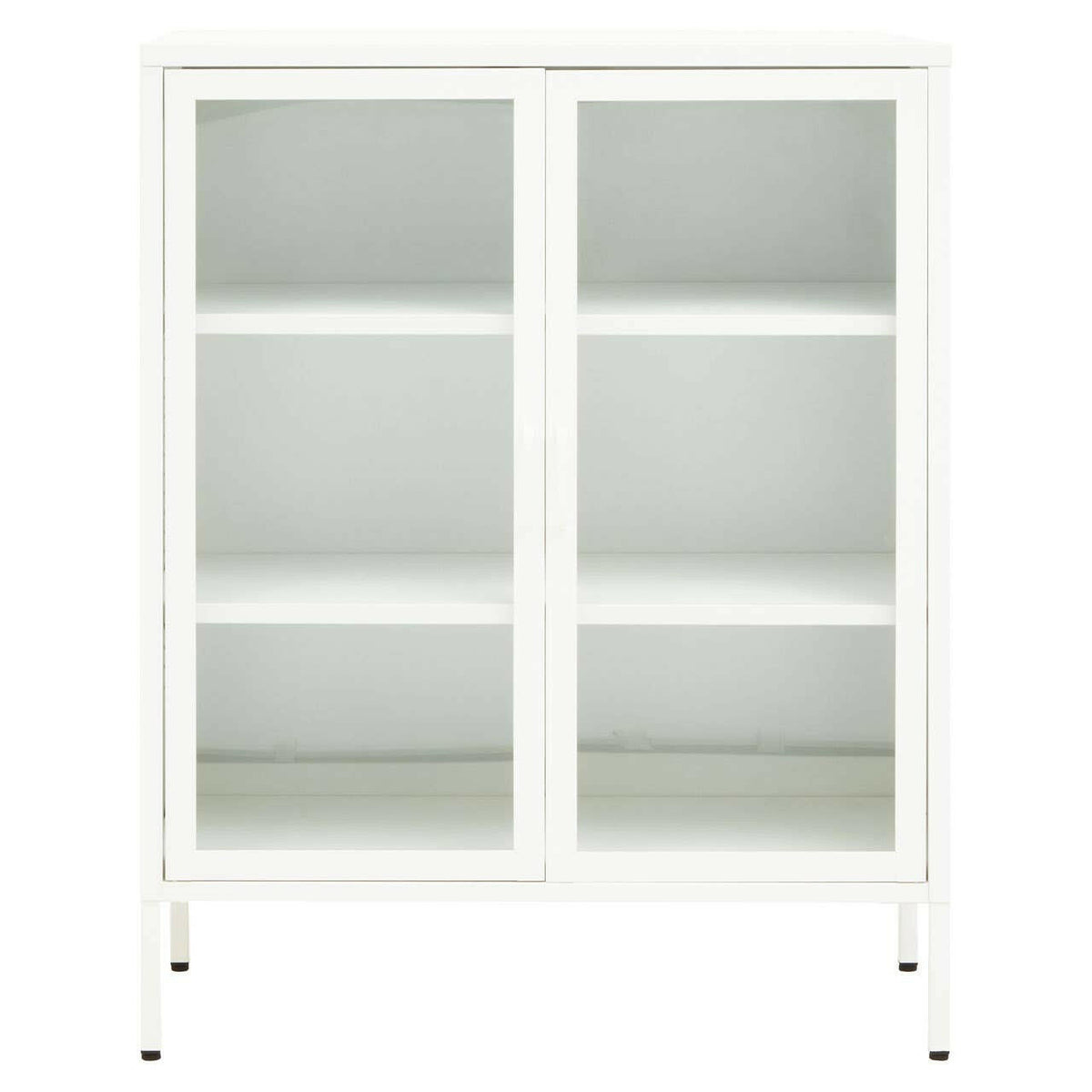 Acier Two Door White Cabinet.