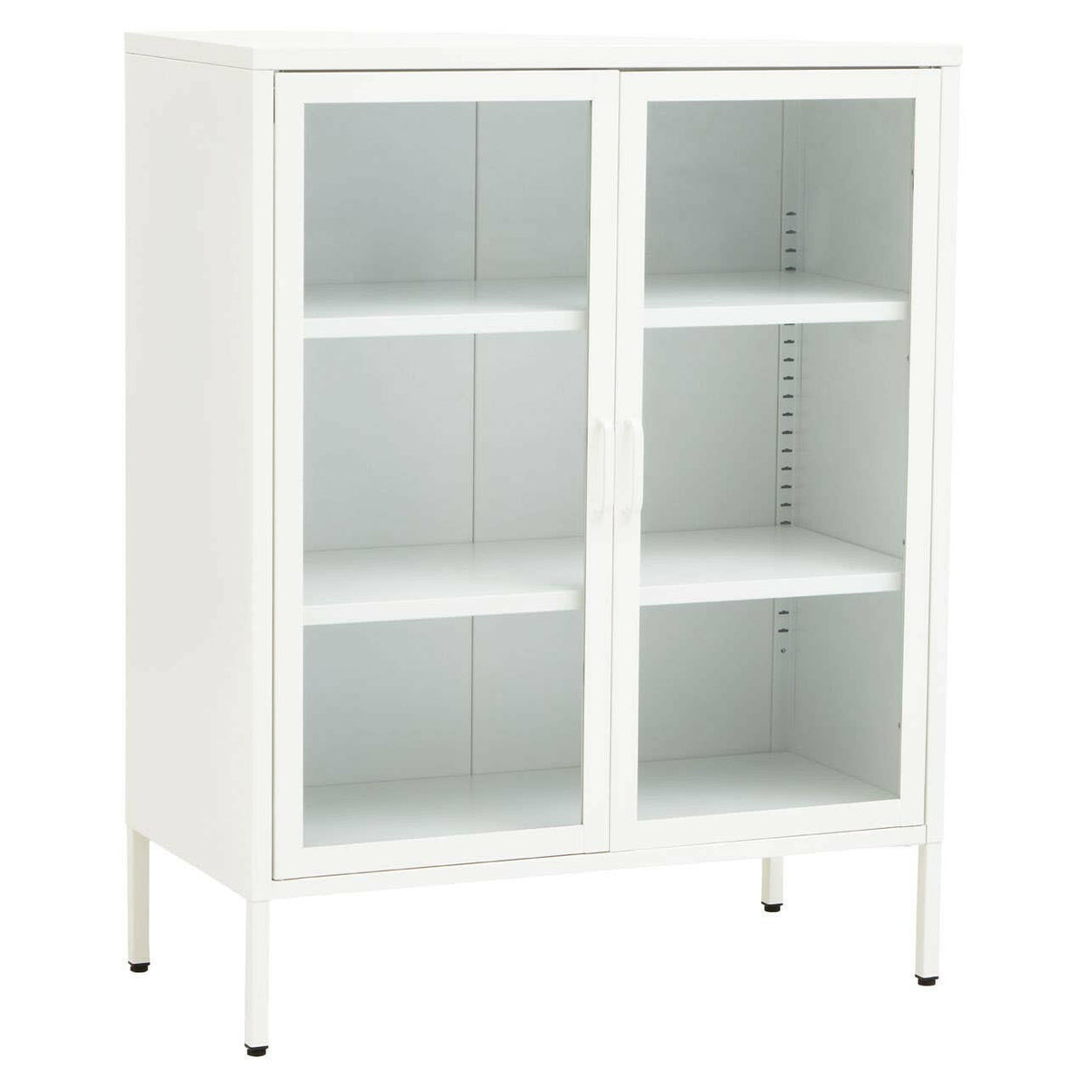 Acier Two Door White Cabinet.