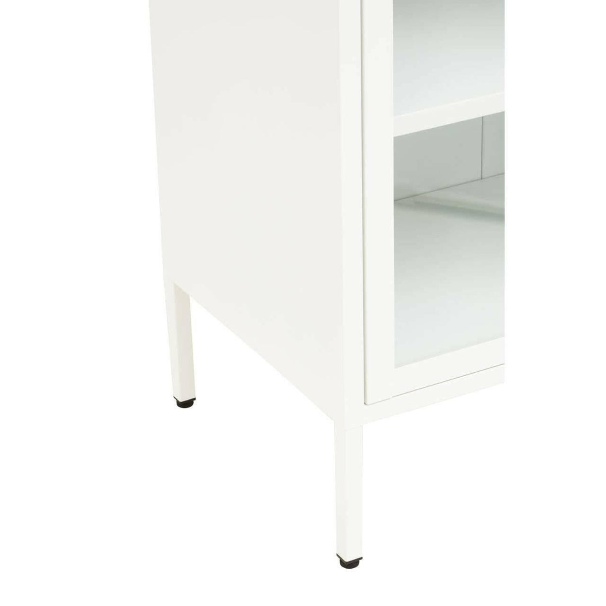 Acier Two Door White Cabinet.