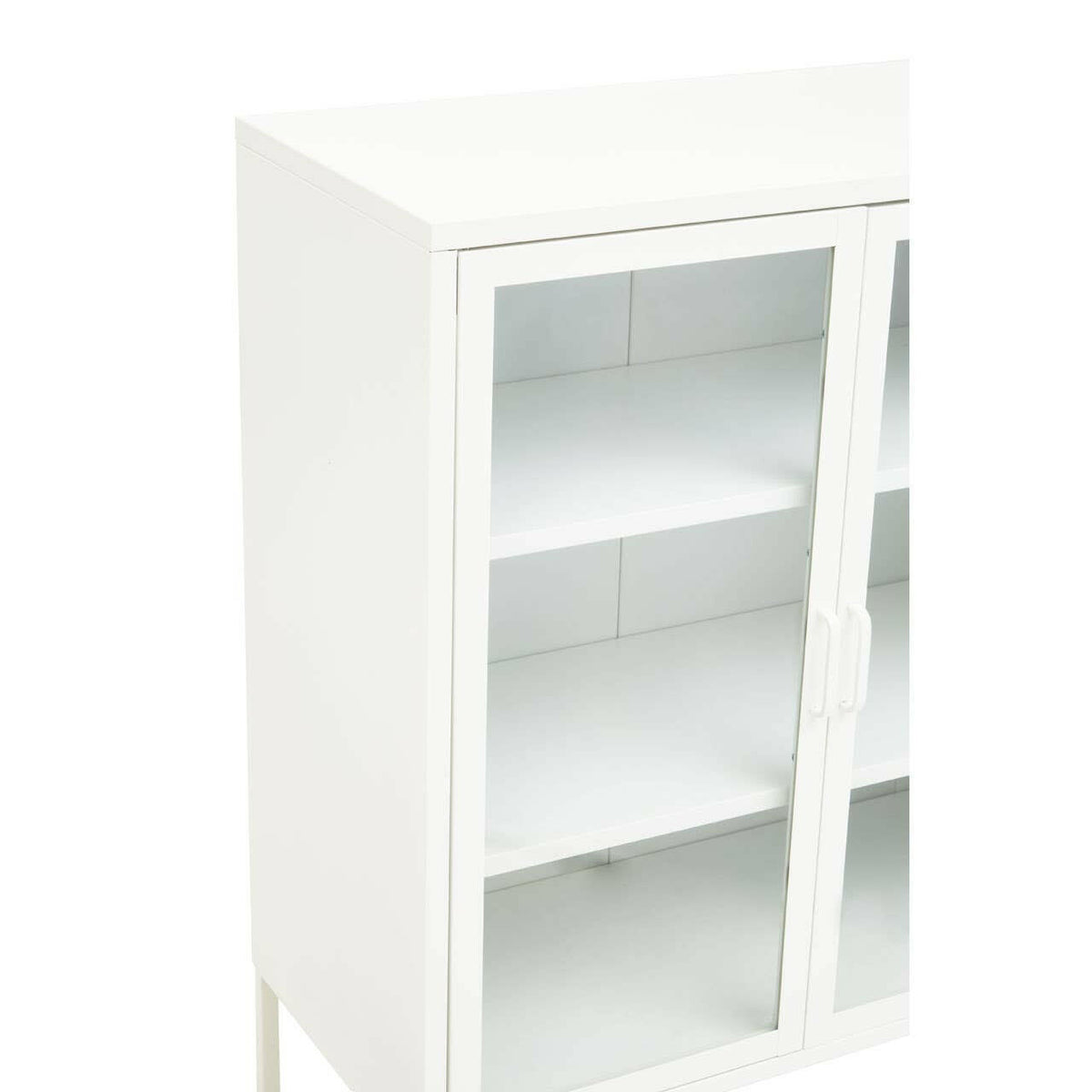 Acier Two Door White Cabinet.