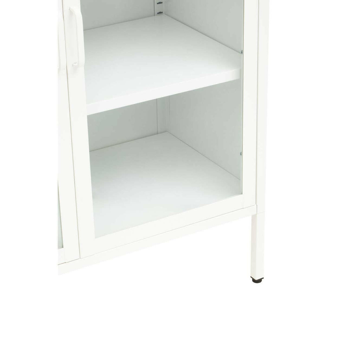 Acier Two Door White Cabinet.