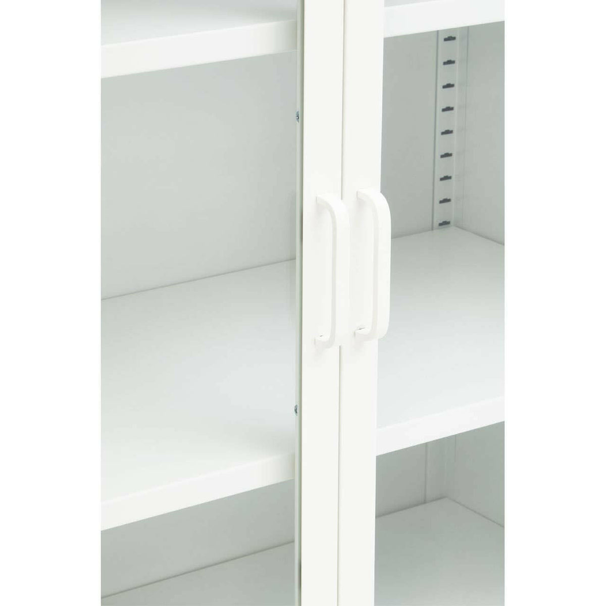 Acier Two Door White Cabinet.