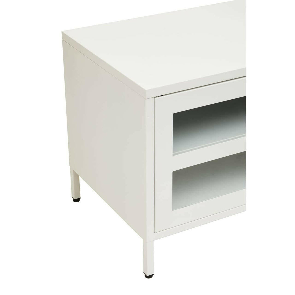 Acier Two Door White Media Unit.