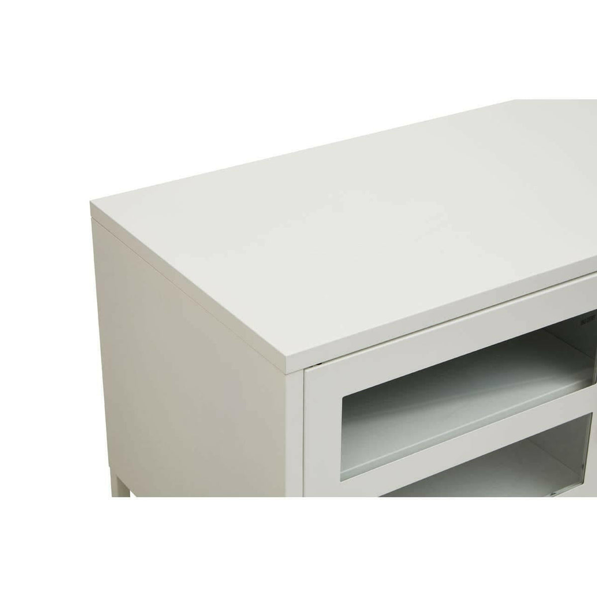 Acier Two Door White Media Unit.