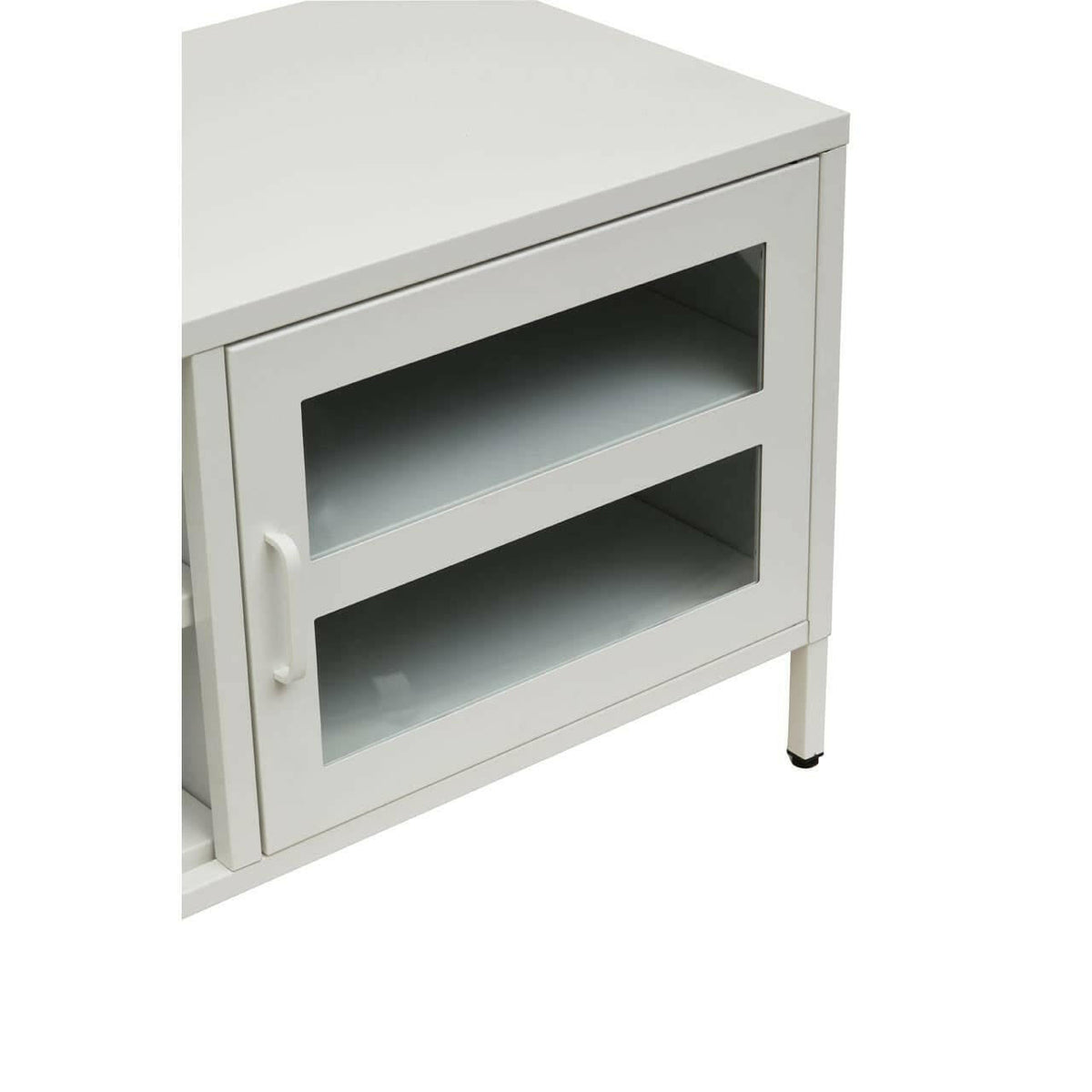 Acier Two Door White Media Unit.