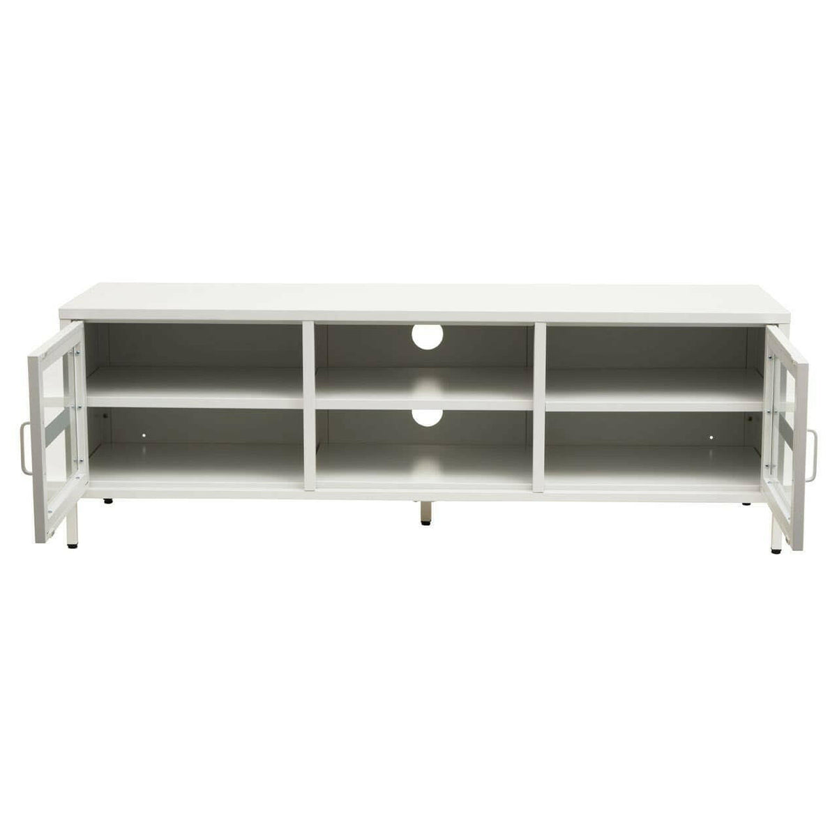 Acier Two Door White Media Unit.