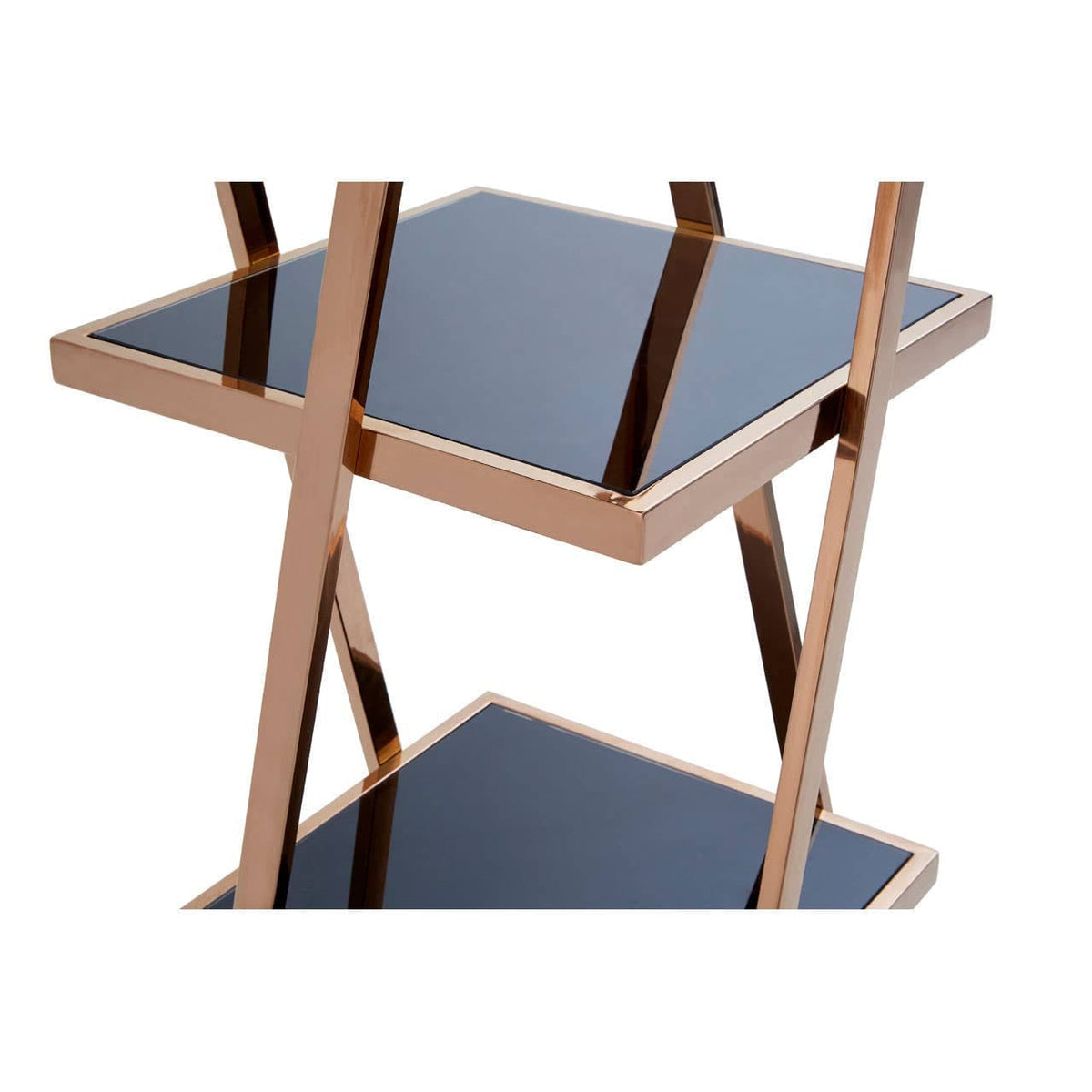 Noosa & Co. Living Ackley 5 Tier Rose Gold Shelf Unit House of Isabella UK