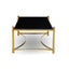 Noosa & Co. Living Ackley Gold Coffee Table with Black Glass House of Isabella UK