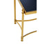 Noosa & Co. Living Ackley Gold Side Table with Black Glass House of Isabella UK
