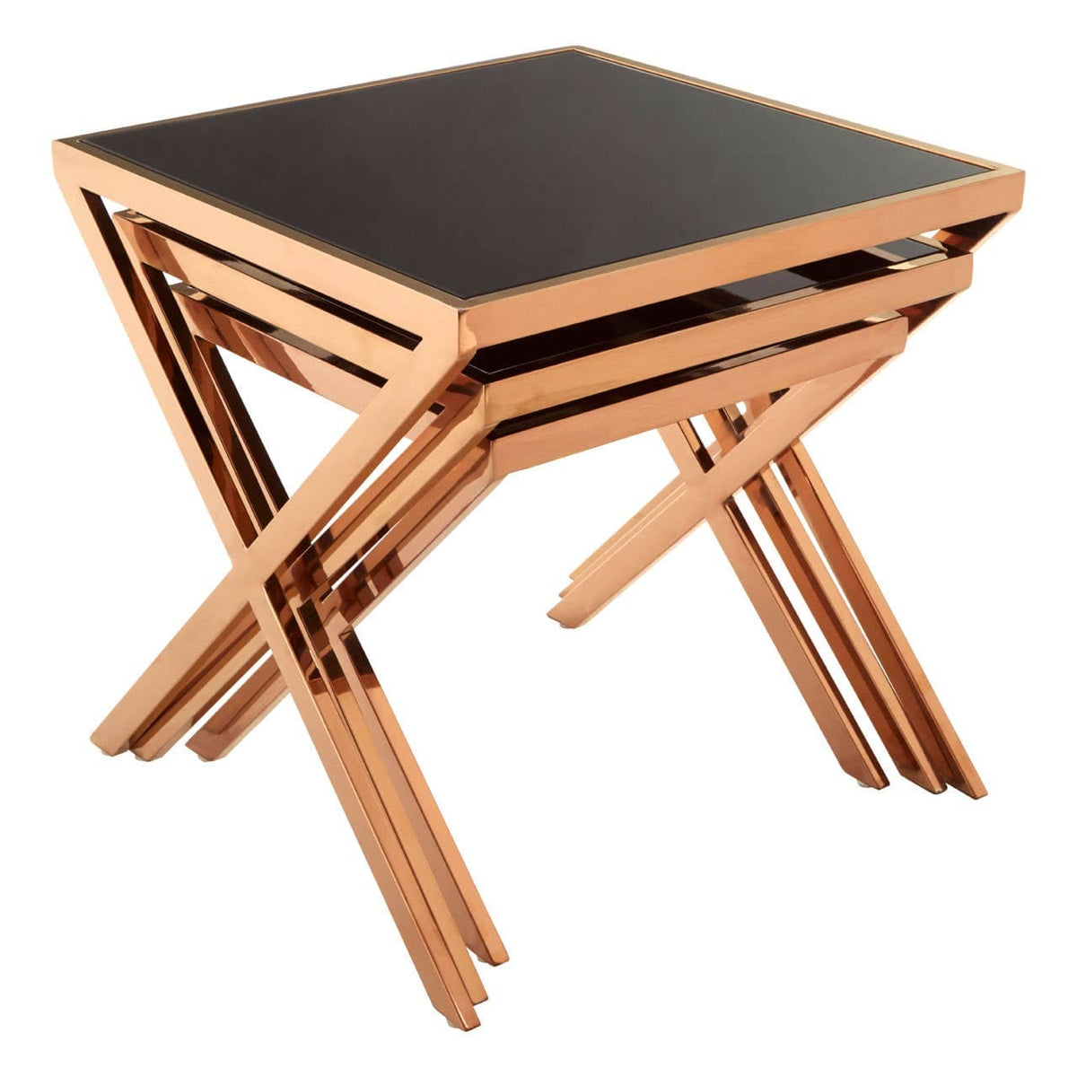 Ackley Rose Gold Nesting Tables.