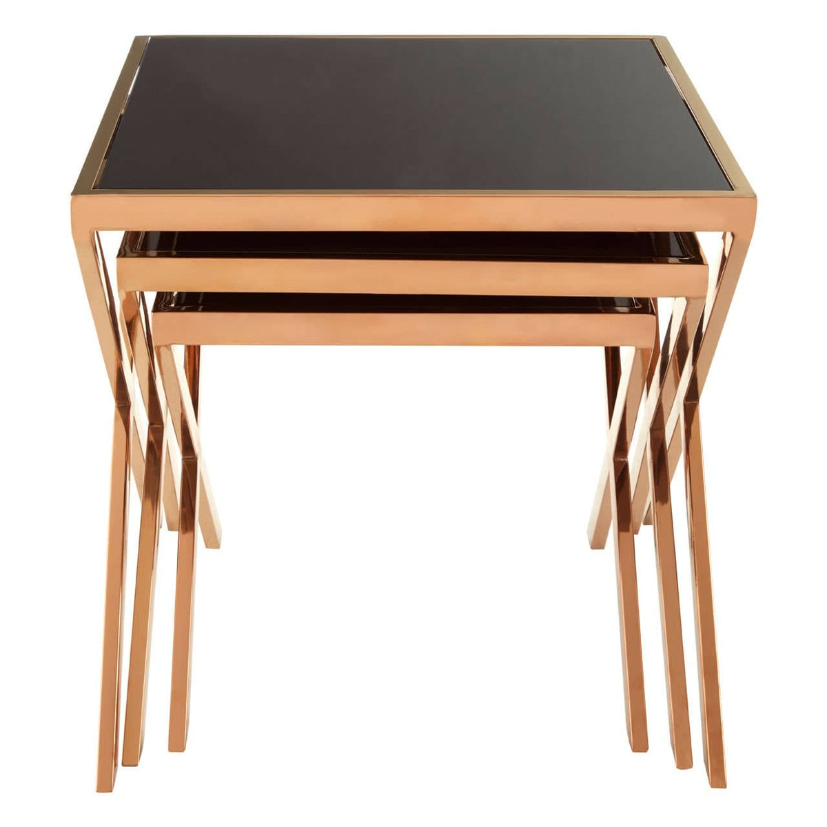 Ackley Rose Gold Nesting Tables.