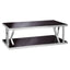 Noosa & Co. Living Ackley Silver Coffee Table with Black Glass House of Isabella UK