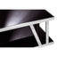 Noosa & Co. Living Ackley Silver Coffee Table with Black Glass House of Isabella UK