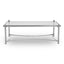 Noosa & Co. Living Ackley Silver Coffee Table with Clear Glass House of Isabella UK