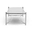 Noosa & Co. Living Ackley Silver Coffee Table with Clear Glass House of Isabella UK