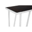 Noosa & Co. Living Ackley Silver Console Table With Black Glass House of Isabella UK