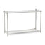 Noosa & Co. Living Ackley Silver Console Table with Clear Glass House of Isabella UK