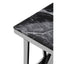 Noosa & Co. Living Ackley Silver Side Table With Black Marble Top House of Isabella UK