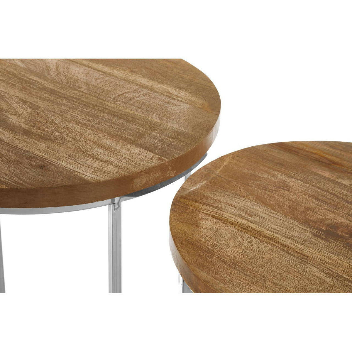 Agra Set Of 2 Round Side Tables.