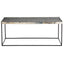 Noosa & Co. Living Akola Rectangle Coffee Table in Silver and Glass House of Isabella UK