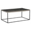 Noosa & Co. Living Akola Rectangle Coffee Table in Silver and Glass House of Isabella UK