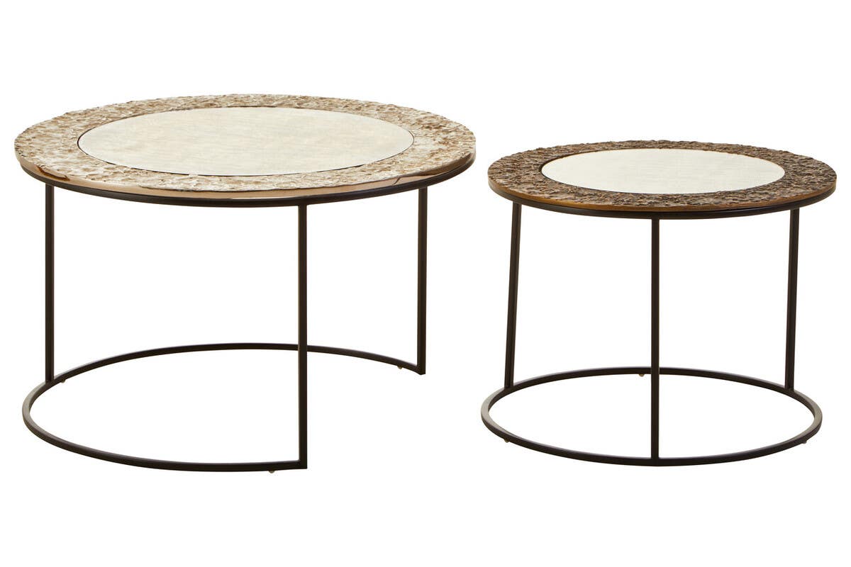 Noosa & Co. Living Akola Set Of 2 Nesting Coffee Tables House of Isabella UK