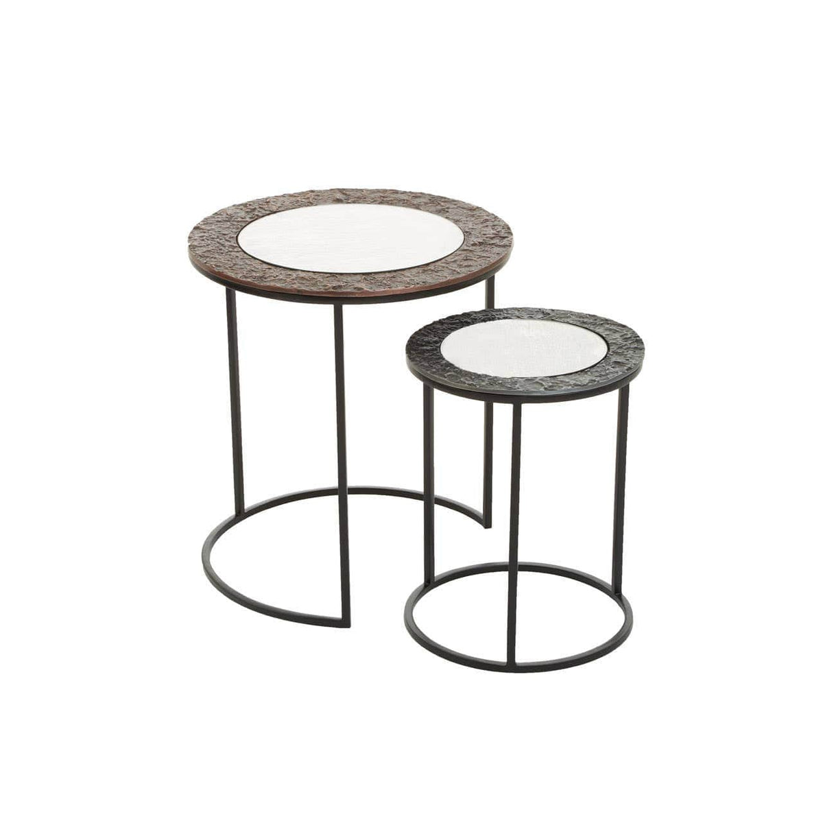 Noosa & Co. Living Akola Set Of 2 Round Nesting Tables House of Isabella UK