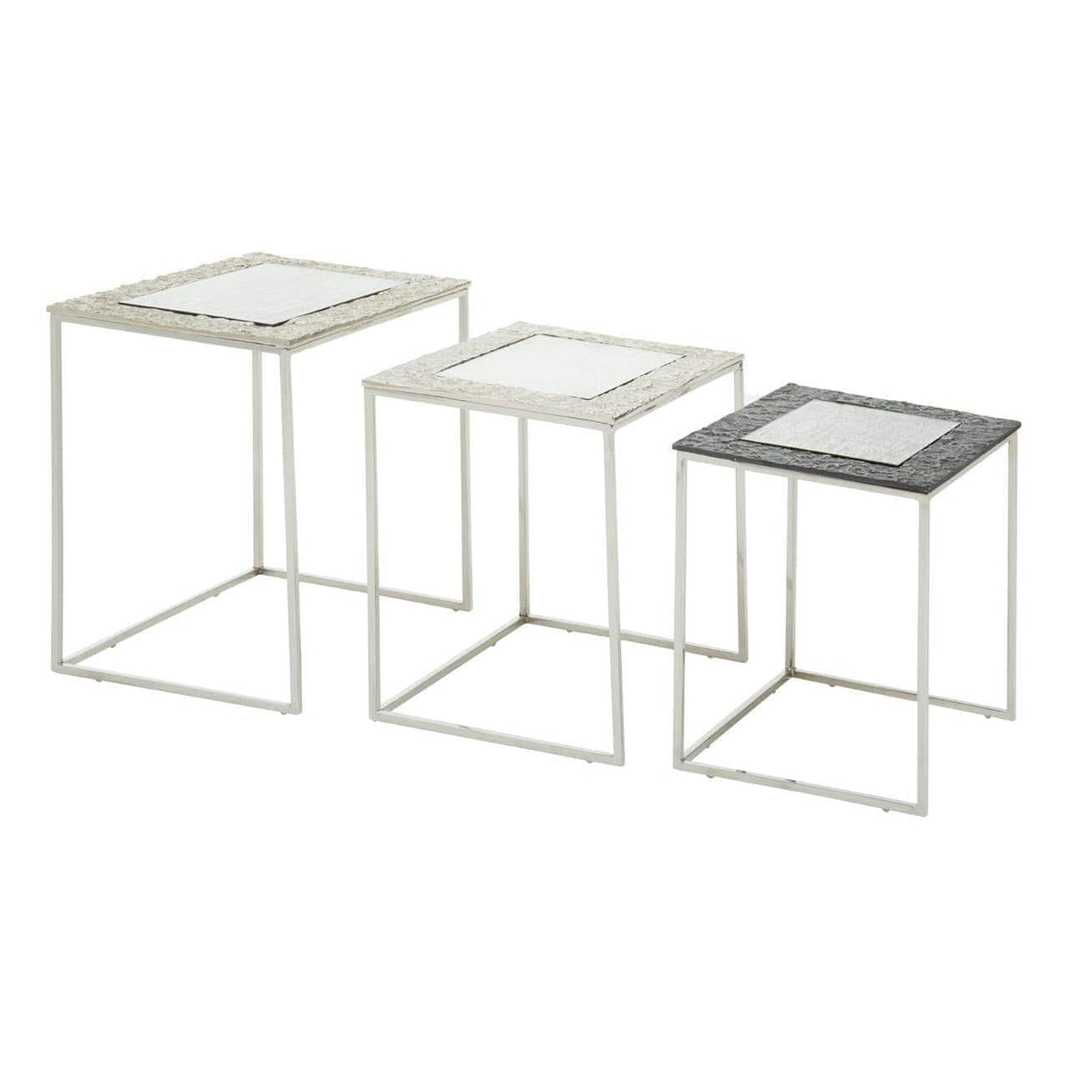 Noosa & Co. Living Akola Set Of 3 Rectangular Nesting Tables House of Isabella UK