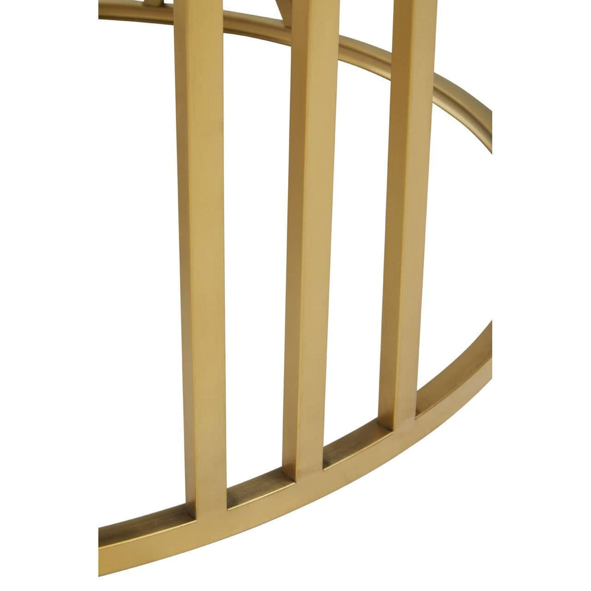 Noosa & Co. Living Alana Round Coffee Table with Gold Frame and Black Glass House of Isabella UK