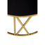 Noosa & Co. Living Alana Round Coffee Table with Gold Frame and Black Glass House of Isabella UK