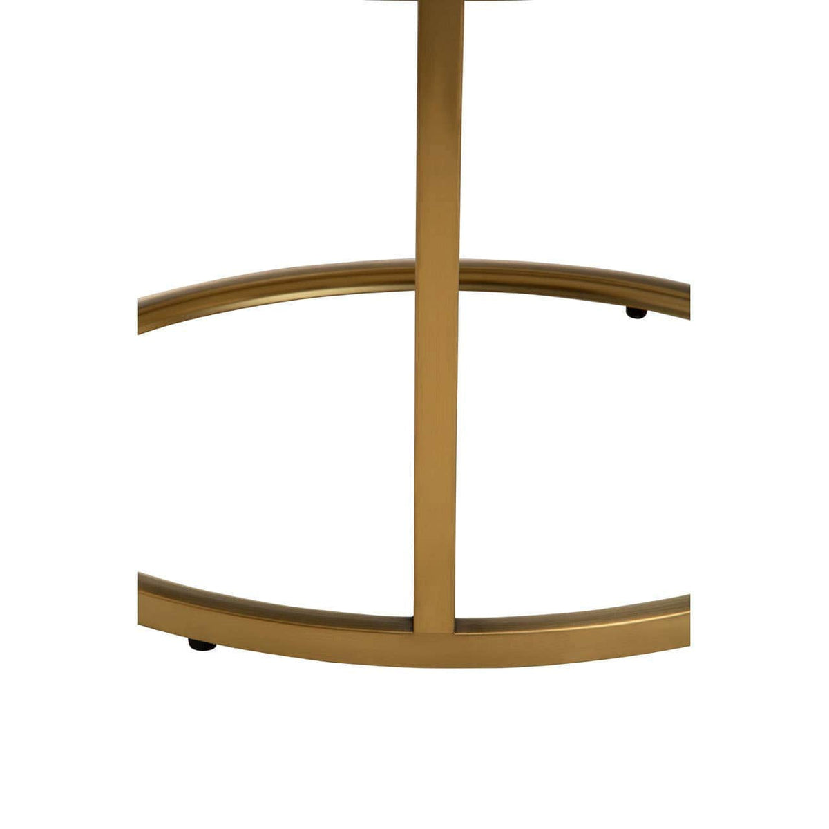 Noosa & Co. Living Alana Set of 2 Gold and Black Round Nesting Coffee Tables House of Isabella UK