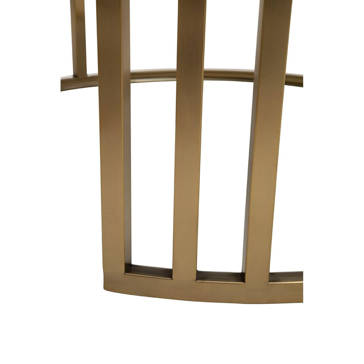 Noosa & Co. Living Alana Set of 2 Gold Base and Glass Top Round Nesting Coffee Tables House of Isabella UK