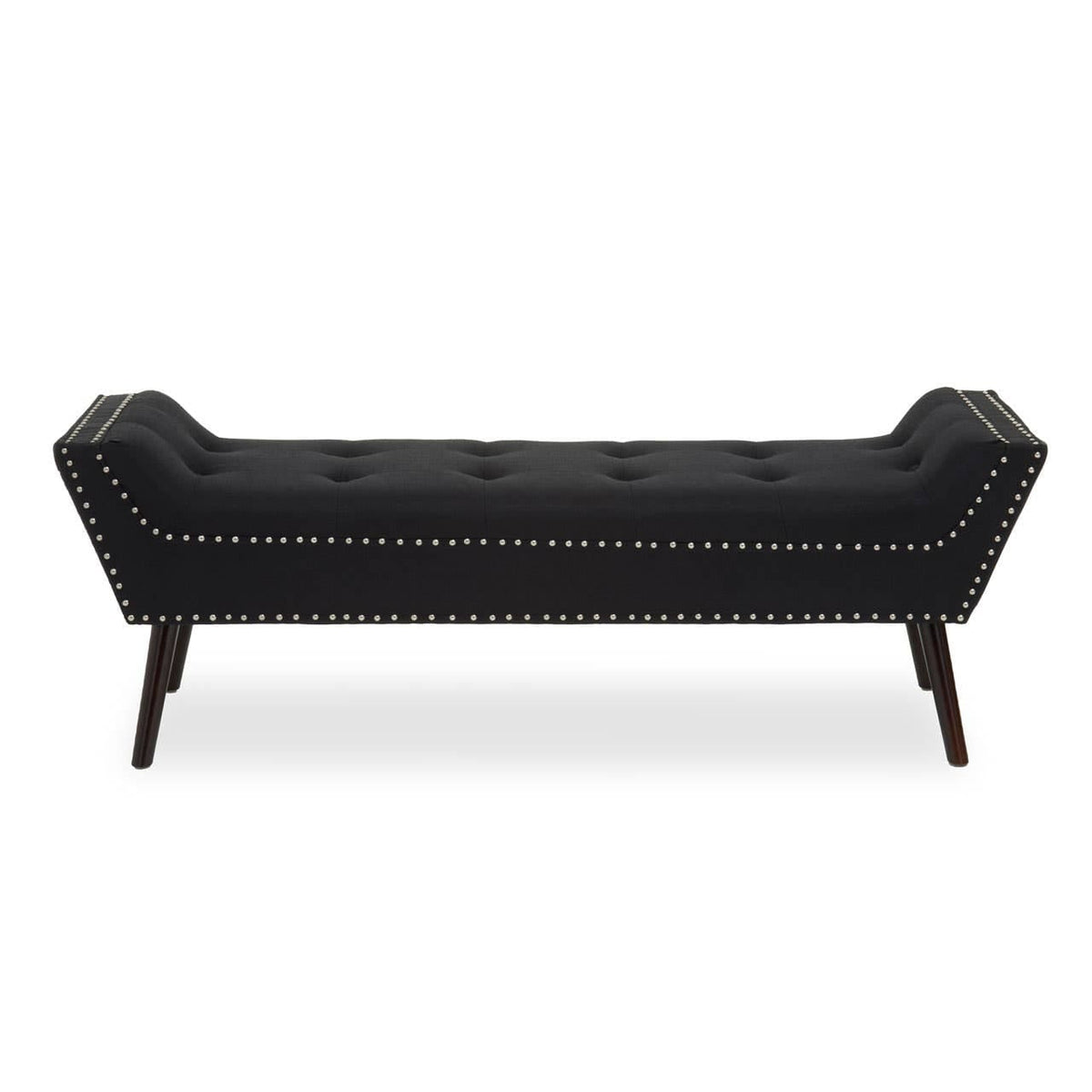 Alea Black Fabric Bench.