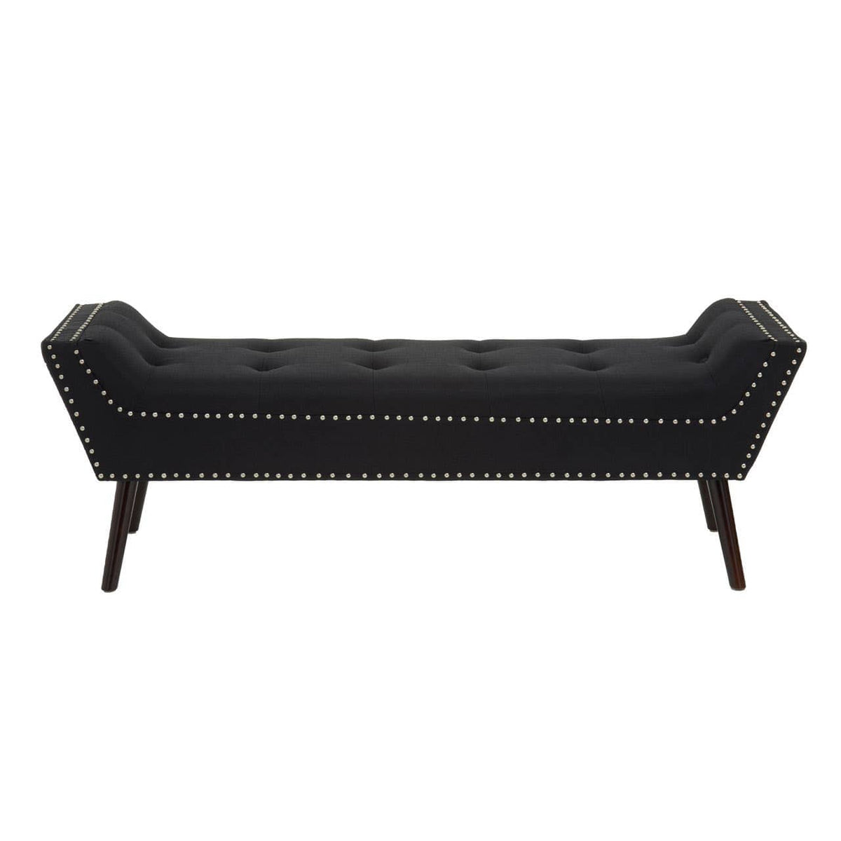 Alea Black Fabric Bench.