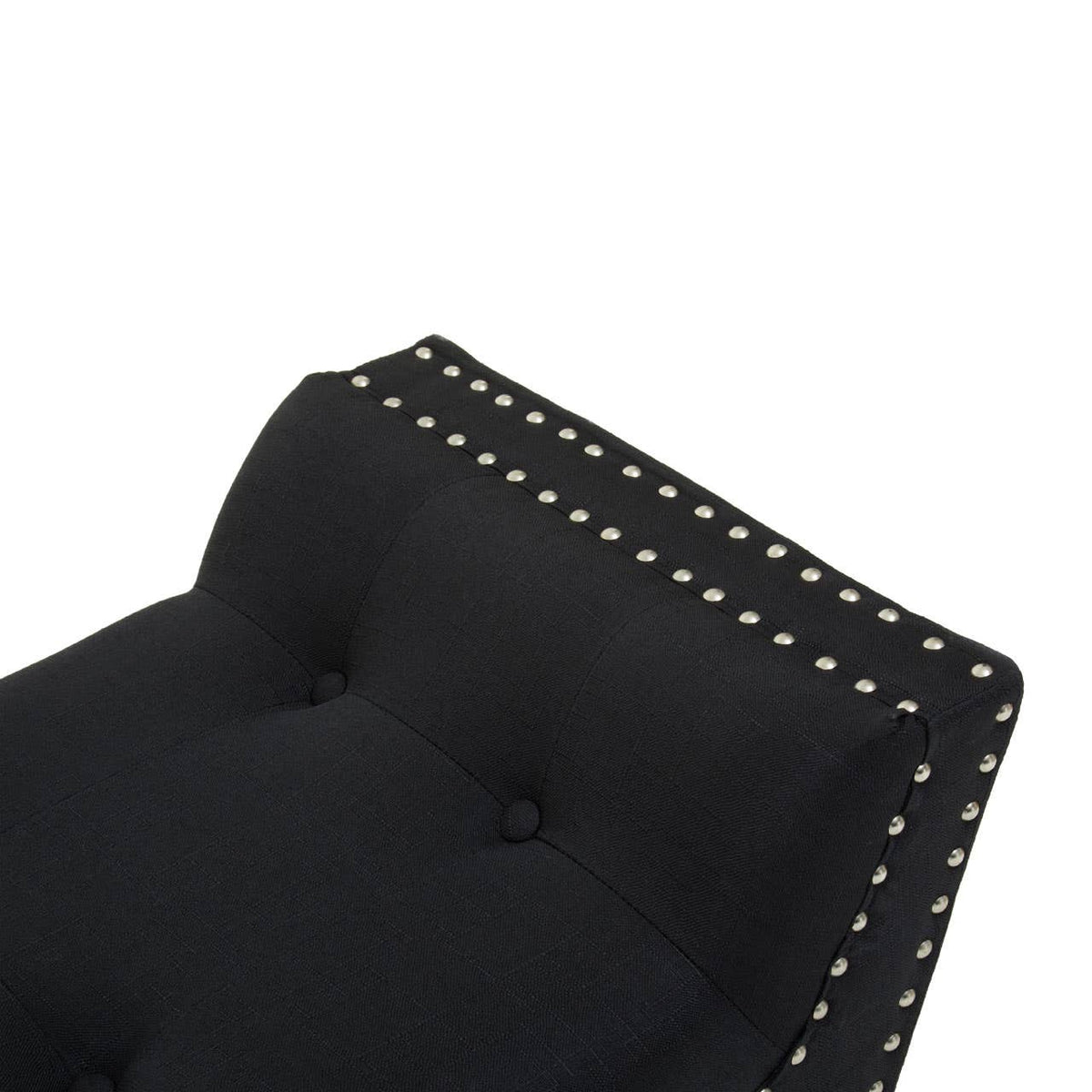 Alea Black Fabric Bench.