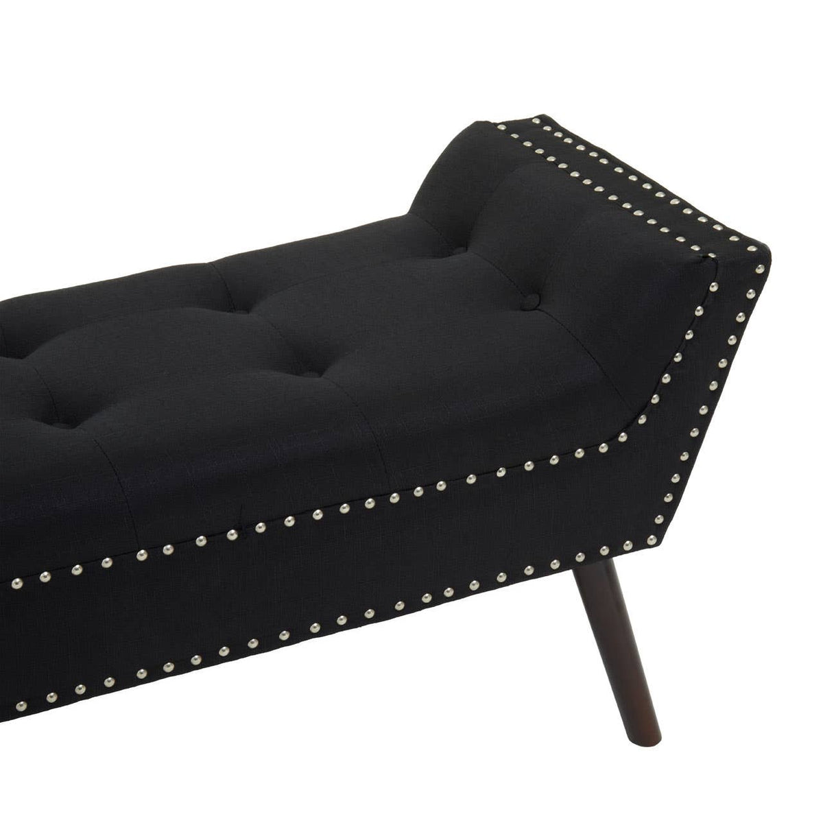 Alea Black Fabric Bench.