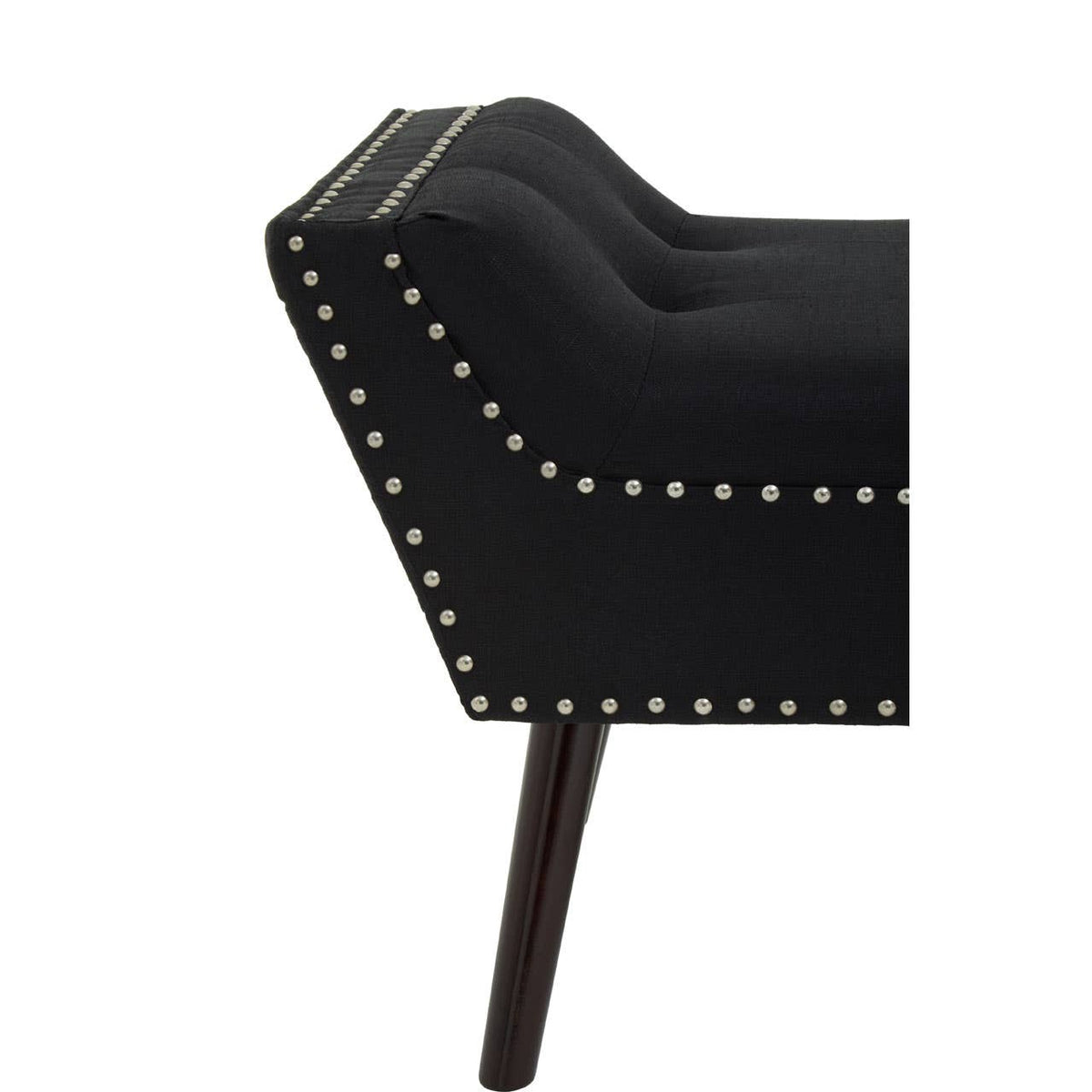 Alea Black Fabric Bench.