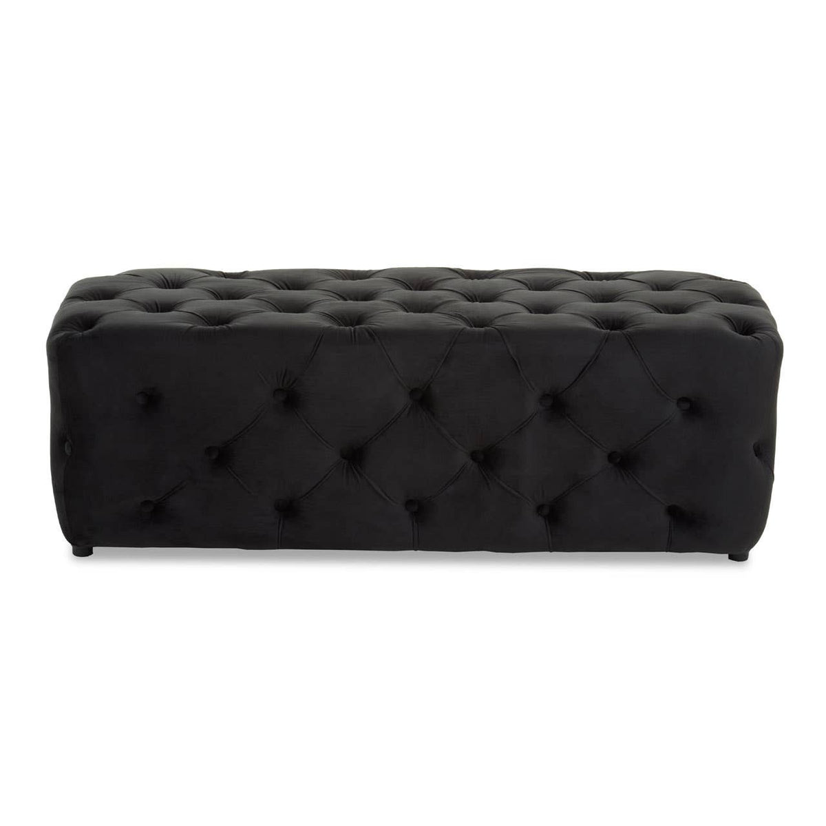 Alea Black Velvet Bench.