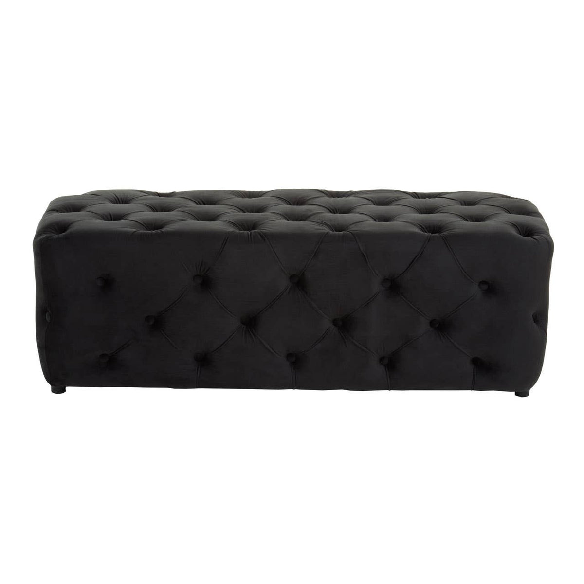 Alea Black Velvet Bench.
