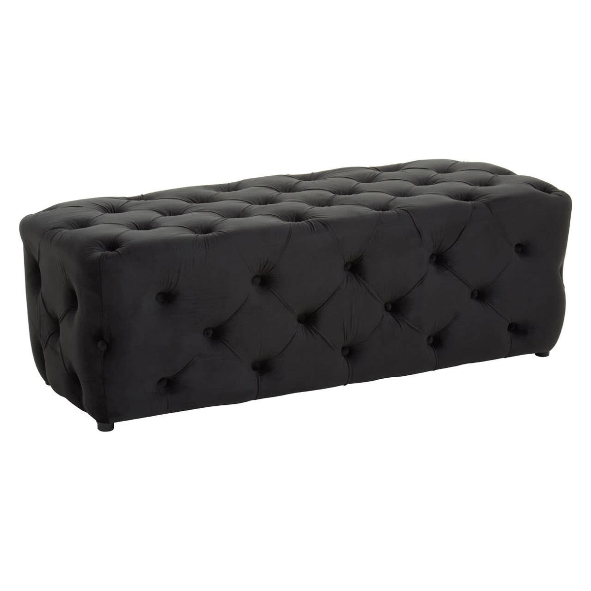 Alea Black Velvet Bench.