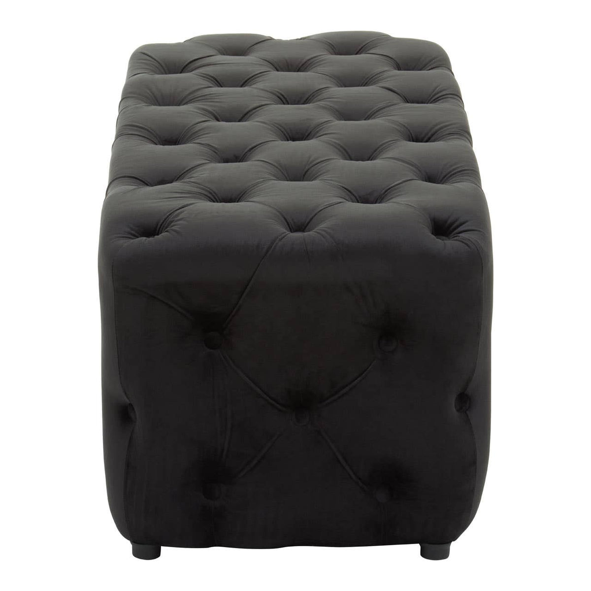 Alea Black Velvet Bench.